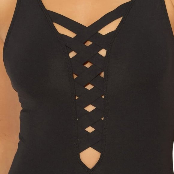 BLEU by ROD BEATTIE Basket Weave Swimsuit - Picture 3 of 4